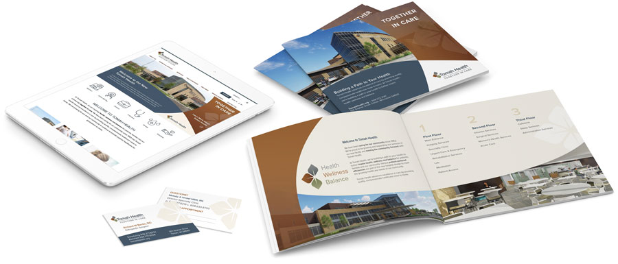 Print, branding and web design for Tomah Health